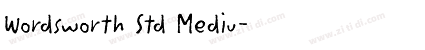 Wordsworth Std Mediu字体转换